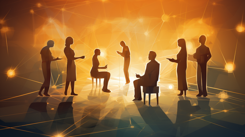 Decenteredmedia a vector graphic illustrating a group of people e0b723ad 5e0c 4f4b 9f88 49f5122104dc